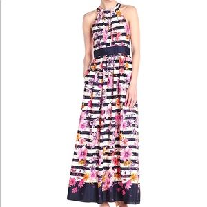 BRAND NEW SZ14 Eliza J Striped Maxi Dress